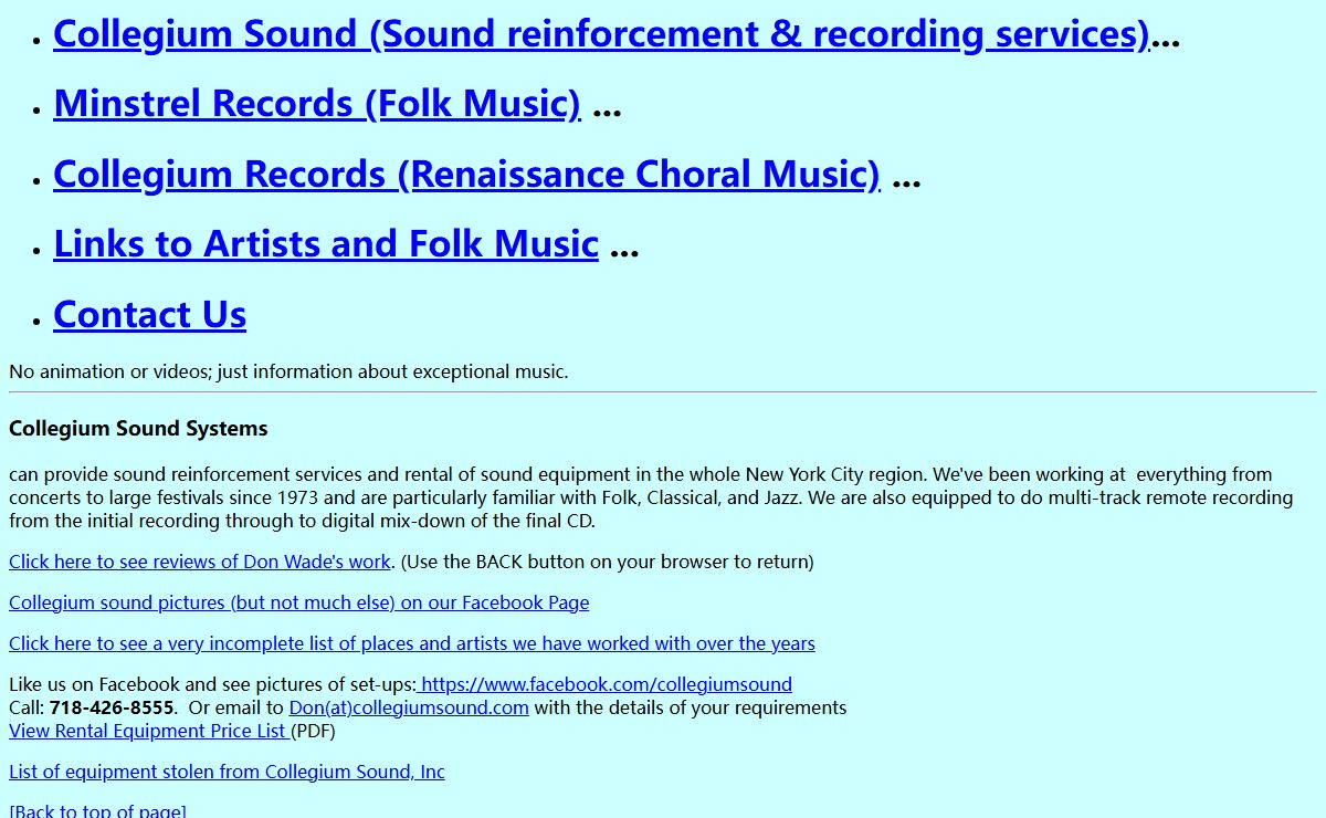 MINSTREL/COLLEGIUM CDs of Traditional Folk Music and Renaissance Music