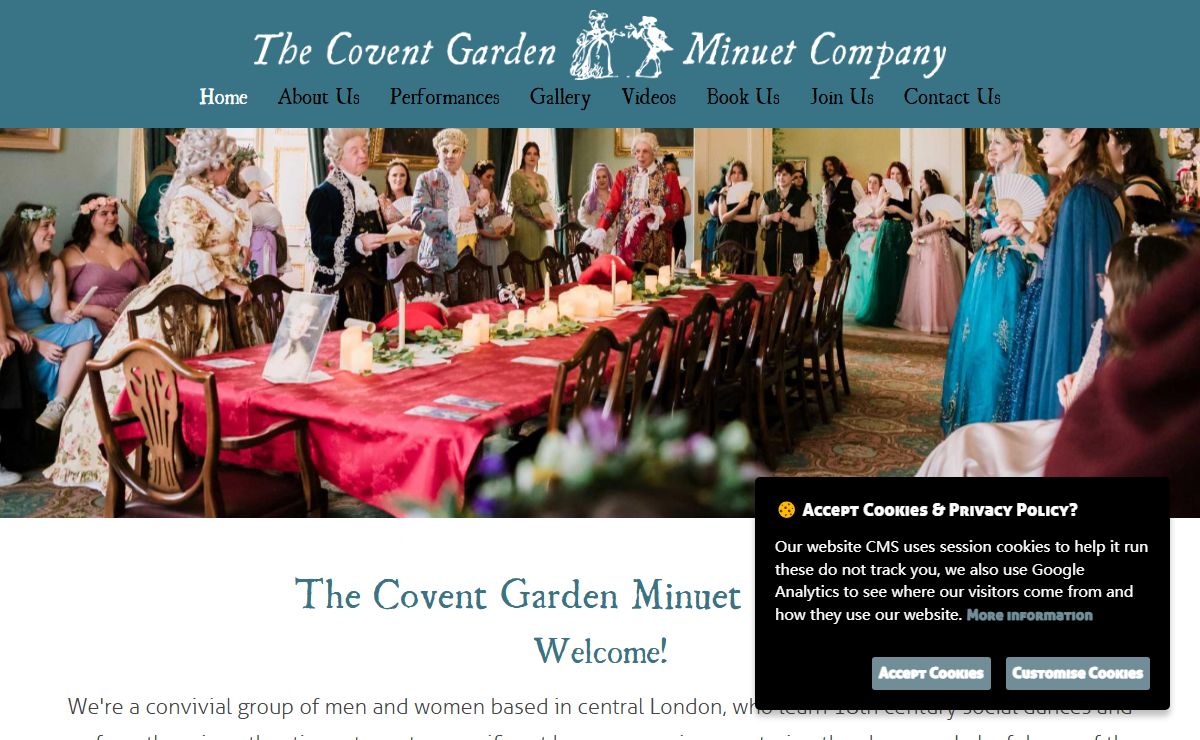 The Covent Garden Minuet Company | Historical Dance Group