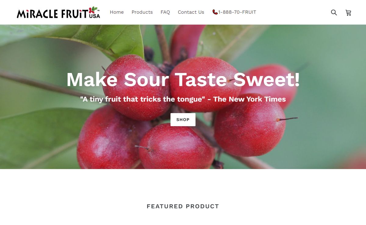 Miracle Fruit USA | Buy Miracle Fruit Berries