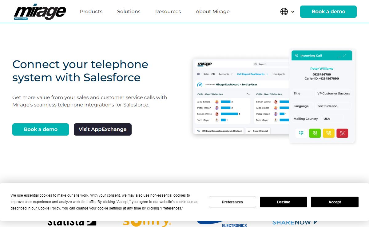 Salesforce Phone Integration With Mirage