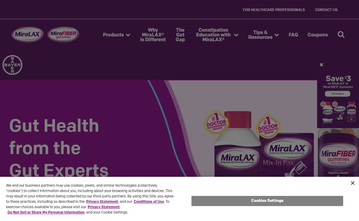 MiraLAX® | #1 Brand Choice for Relief of Occasional Constipation