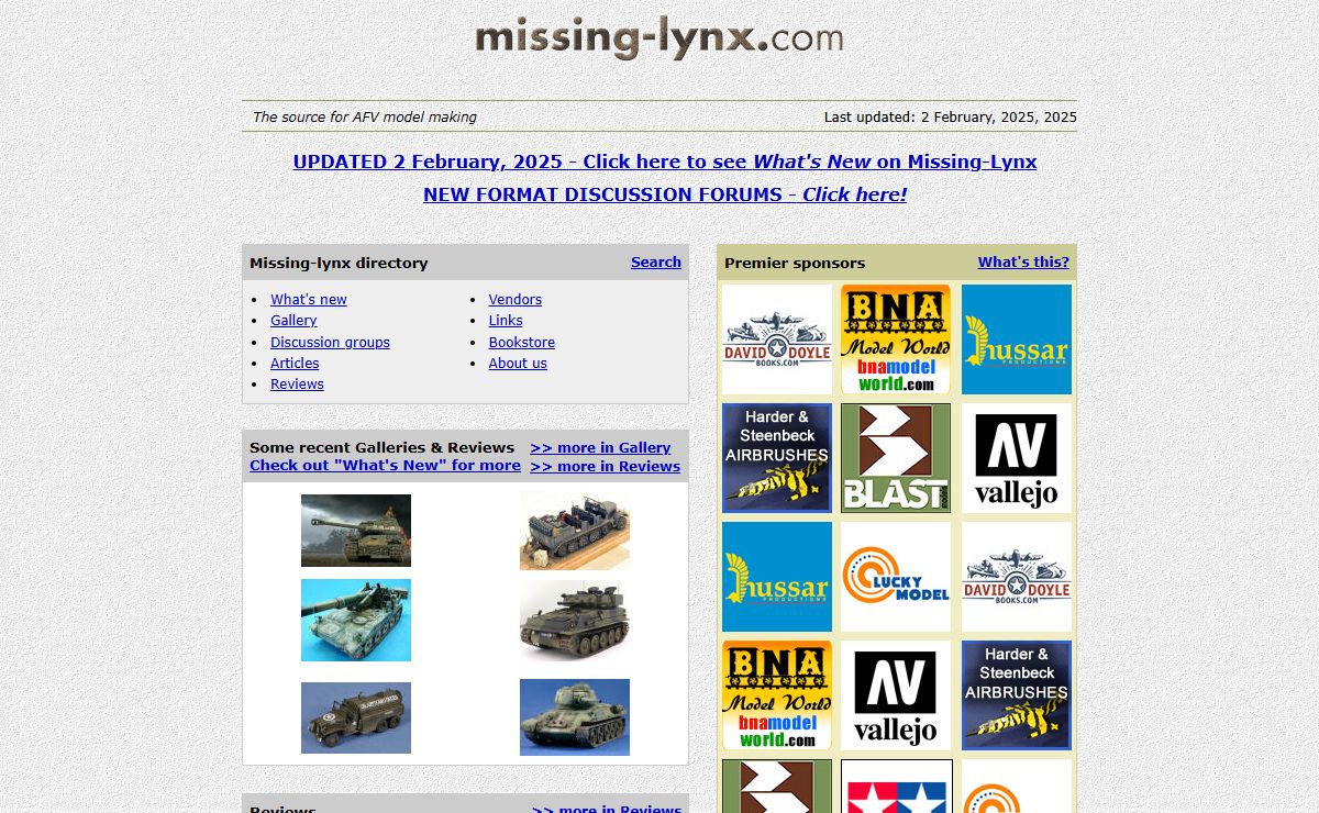 Missing-lynx.com - homepage