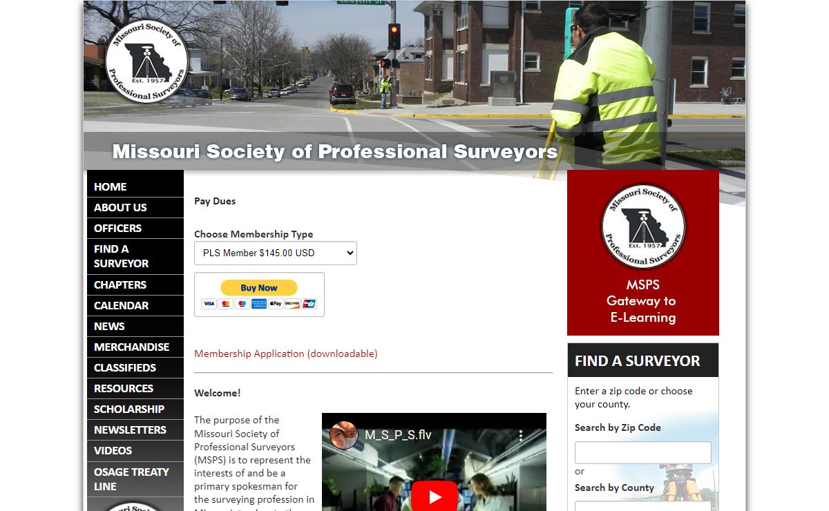 Missouri Society of Professional Surveyors - MSPS - MissouriSurveyor.org