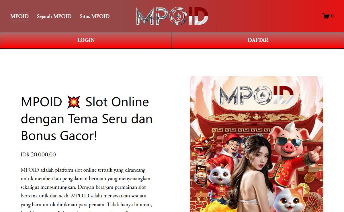 MPOID 💥 Slot Online dengan Tema Seru dan Bonus Gacor!