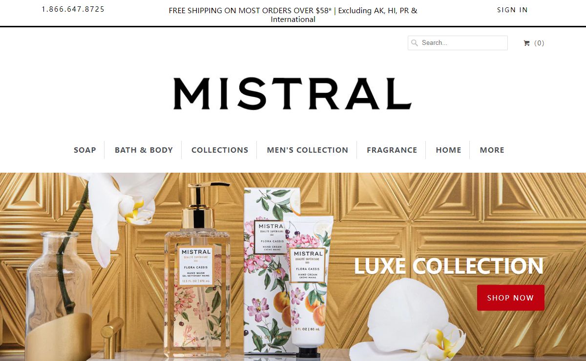 Mistral - Luxury French Bath & Body: Men's Grooming products