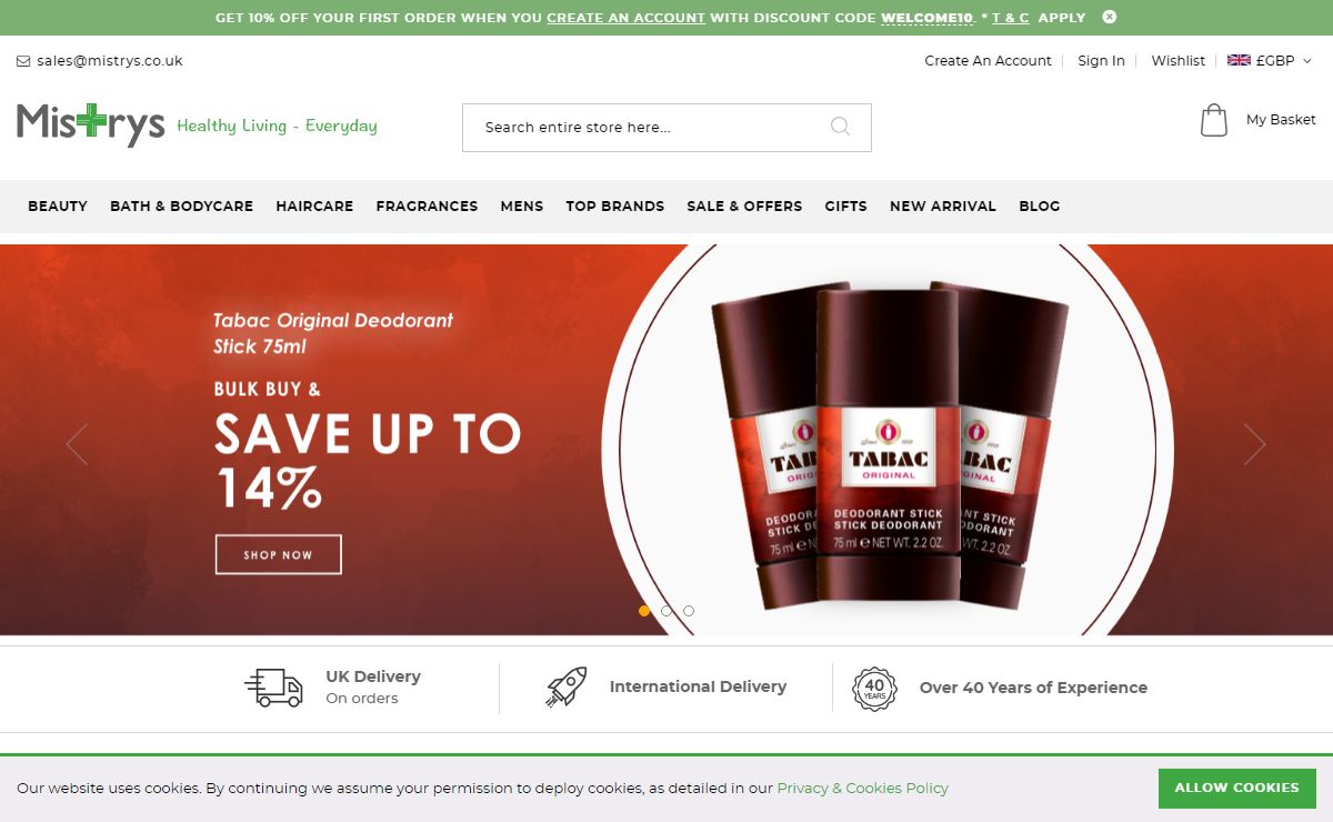 Mistrys Pharmacy - Online chemist with delivery anywhere in the UK