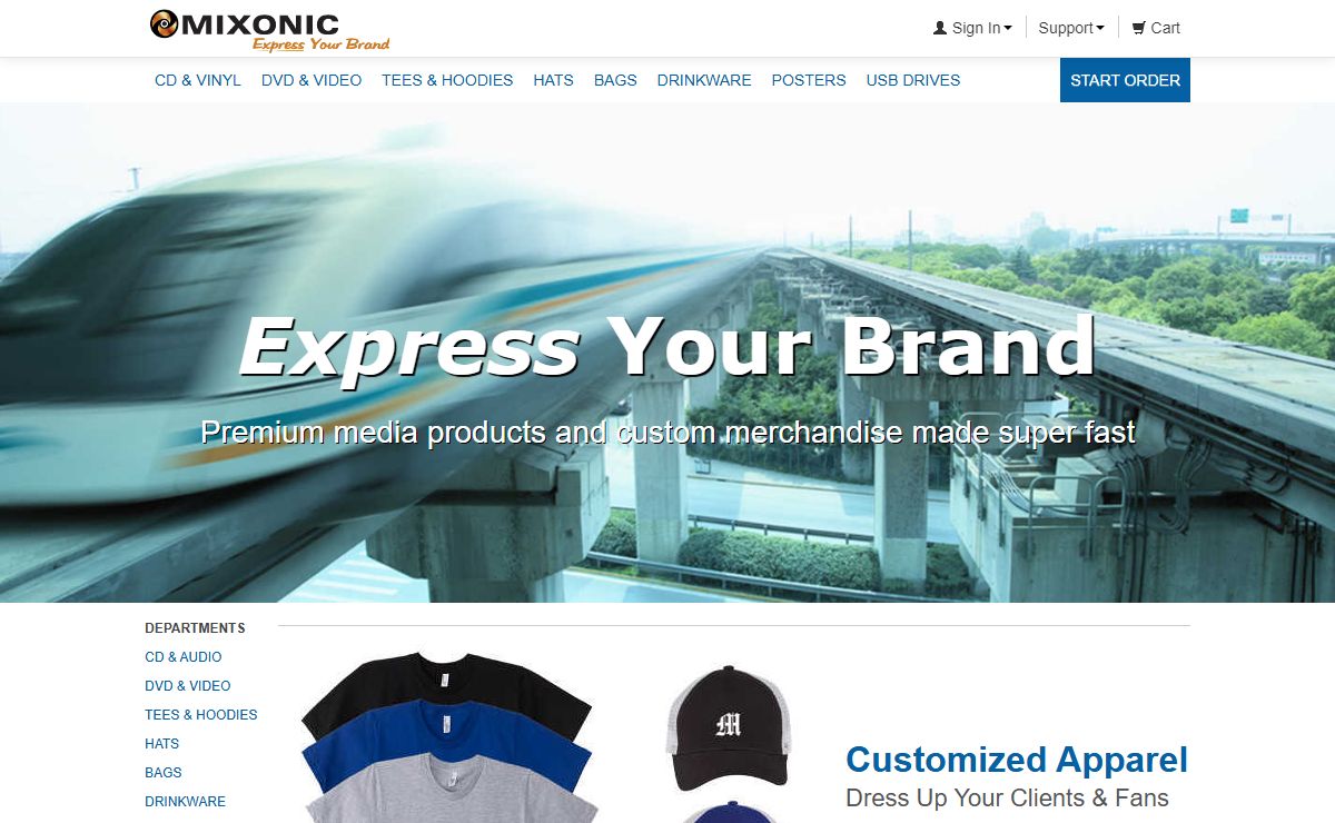 CD Duplication, Custom USB Drives & Promotional Products | Mixonic