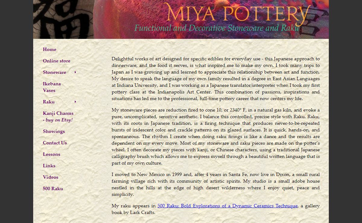 :: Miya Pottery ° Home ::