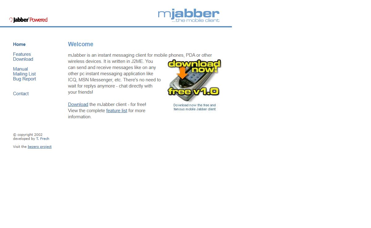 mjabber | The J2ME Jabber Instant-Messaging Client for Java enabled Mobiles