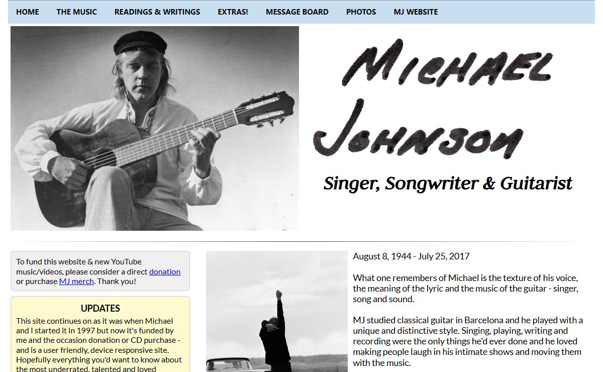 Michael Johnson: Singer & Guitarist