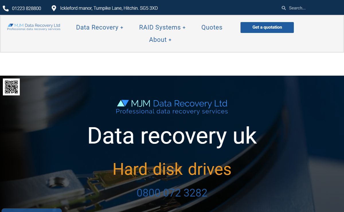 MJM Data Recovery Ltd – Professional Data Reovery Services