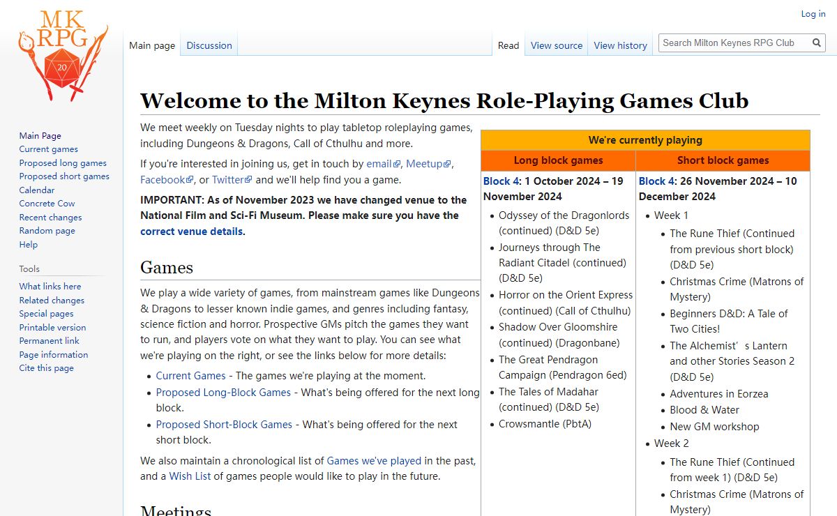 Milton Keynes RPG Club