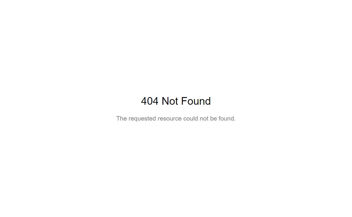 404 Not Found