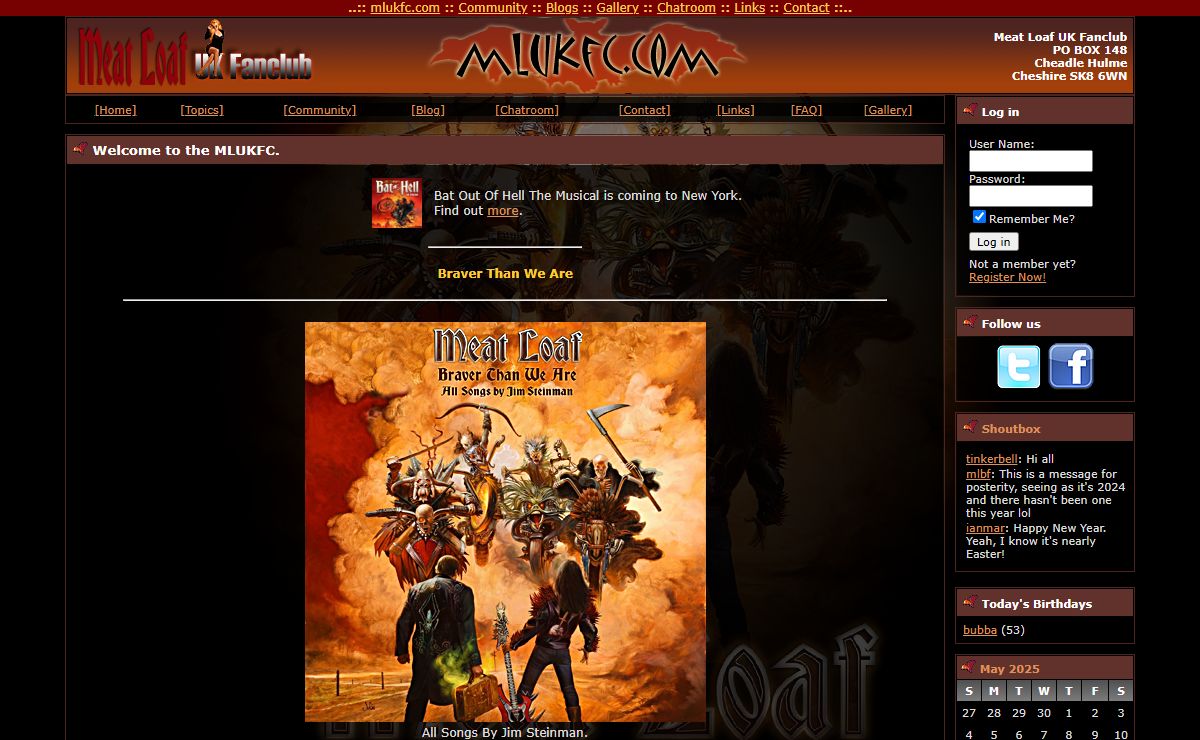 mlukfc.com :: The Meat Loaf UK Fanclub