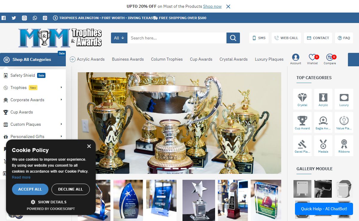 M & M Trophies & Awards