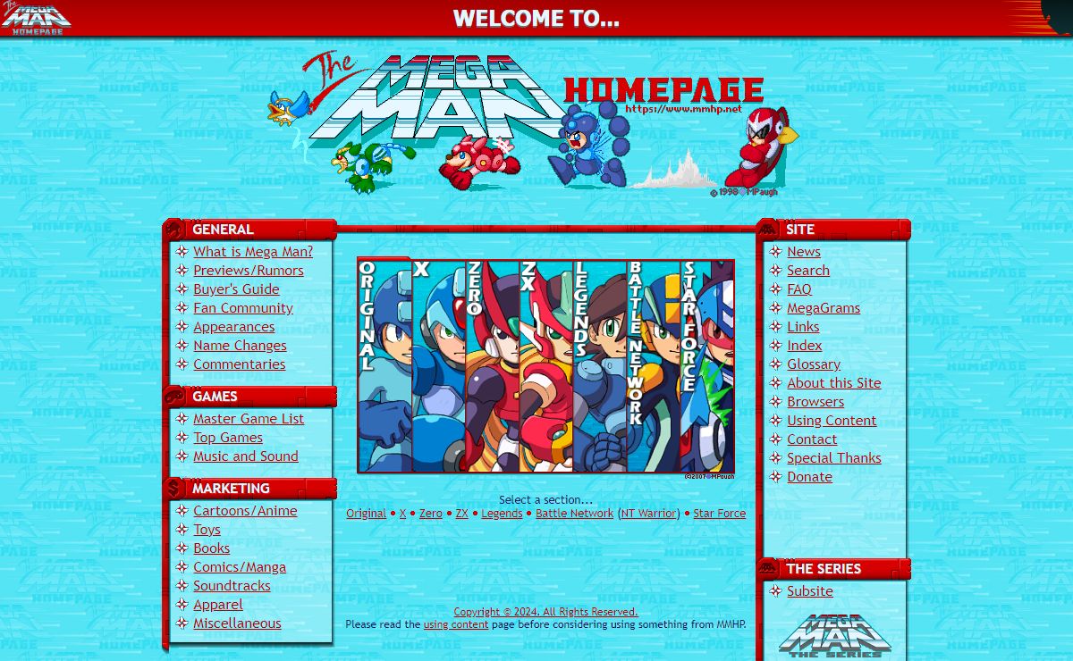 The Mega Man Home Page