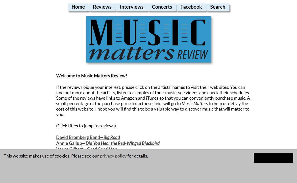 Music Matters Review
