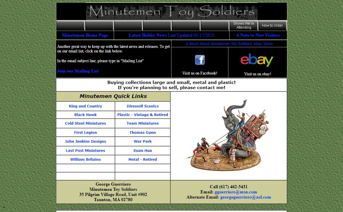 Minutemen Toy Soldiers - King and Country, W. Britains, Figarti, Toy Soldiers of All Kinds!