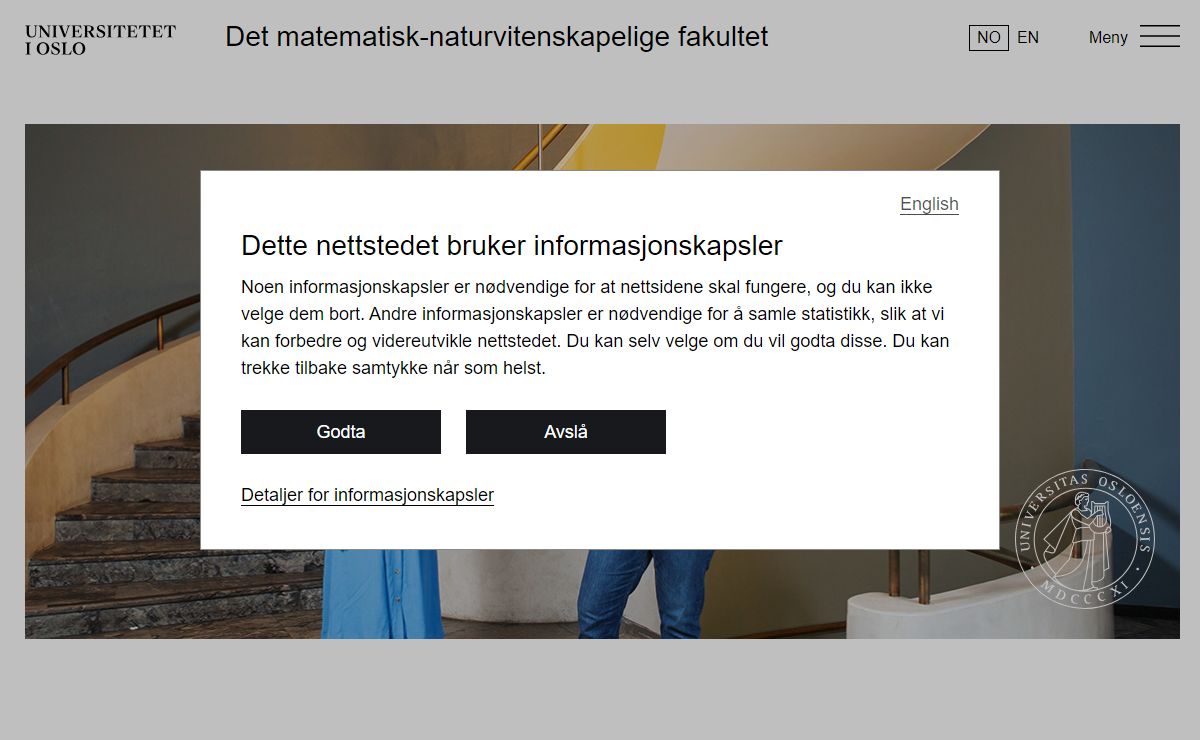 Forside - Det matematisk-naturvitenskapelige fakultet