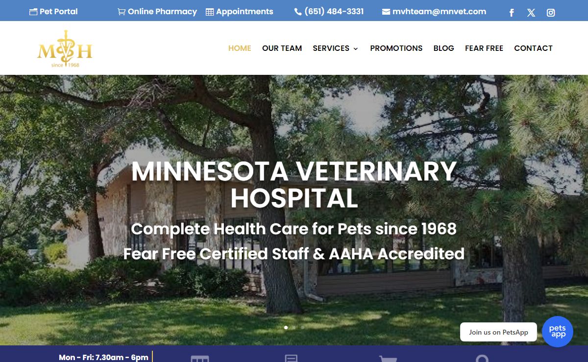 HOME - Minnesota Veterinary Hospital | Best Vet Shoreview MN