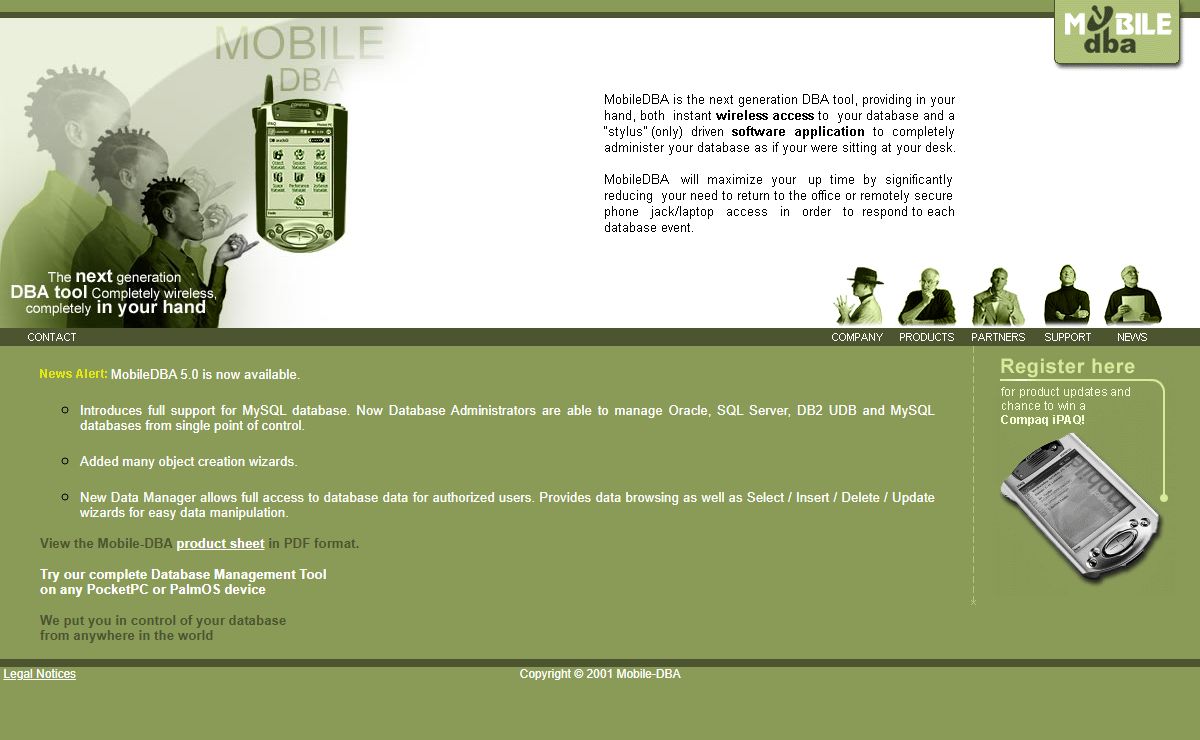 Mobile-DBA Wireless Monitoring and Administration Tool for Oracle and SQL Server