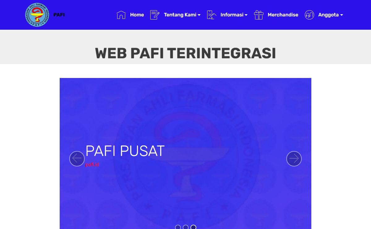 Website Resmi Pengurus Cabang Persatuan Ahli Farmasi Indonesia