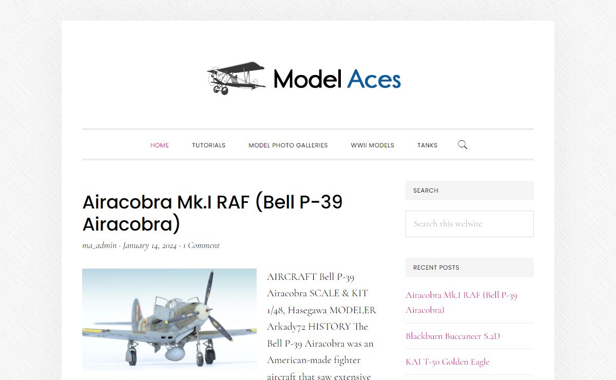 Model Aces - Professionally Built Scale Model Aircraft