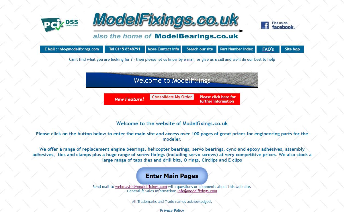 Welcome to Modelfixings