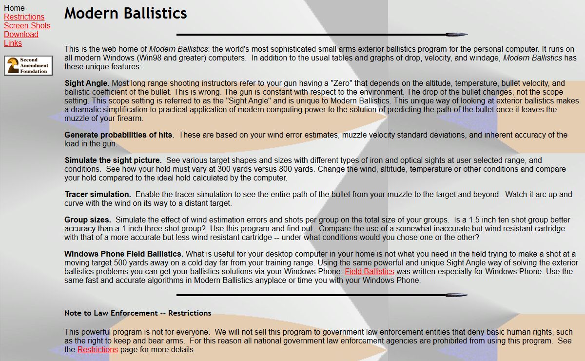 Modern Ballistics