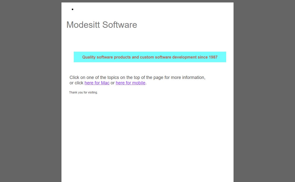 Modesitt Software