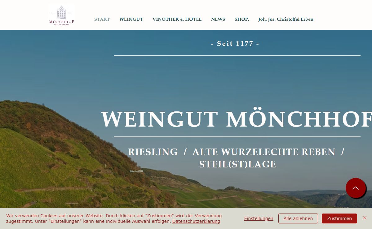 START | Weingut Mönchhof - Rieslingweine von alten Reben
