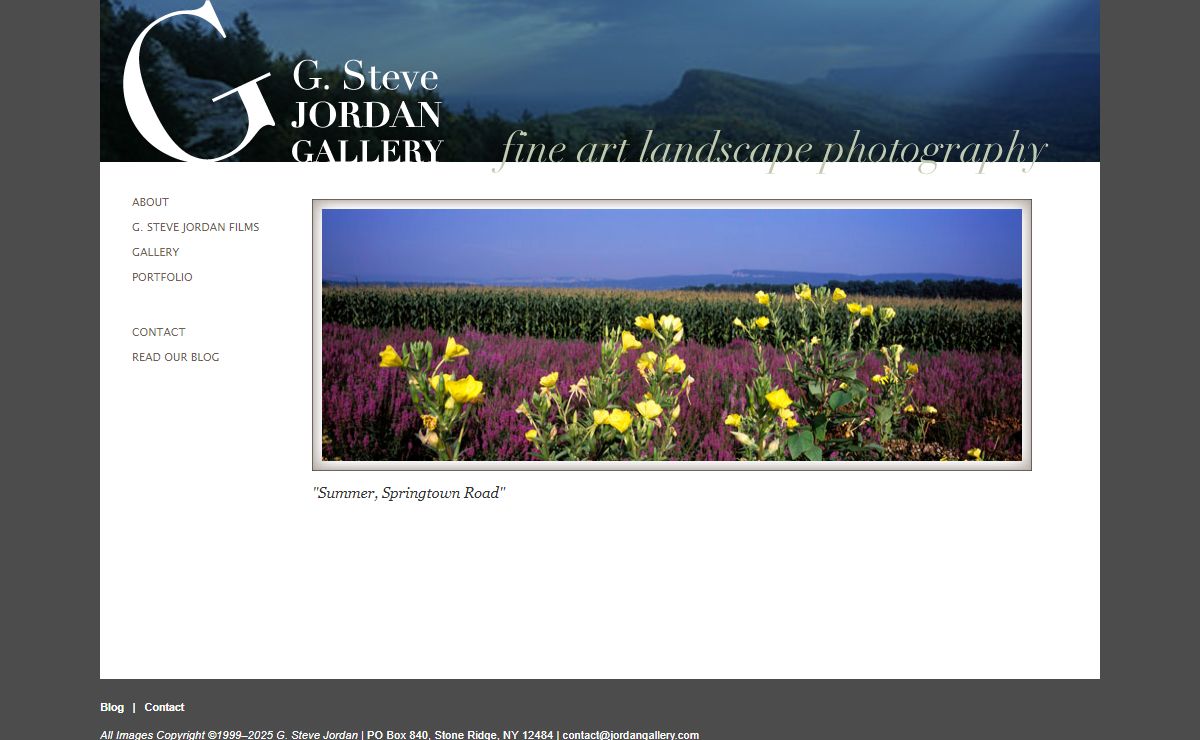 G. Steve Jordan Gallery | Mohonk Images: Fine art landscape photography of the Mohonk Preserve, Shawangunk Ridge (the Gunks) and Minnewaska, by G. Steve Jordan [JordanGallery.com, MohonkImages.com]
