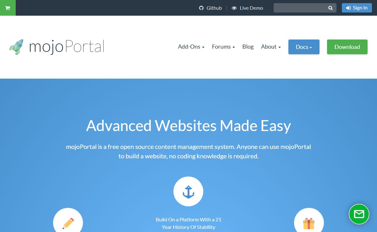 mojoPortal - Advanced Websites Made Easy - mojoPortal
