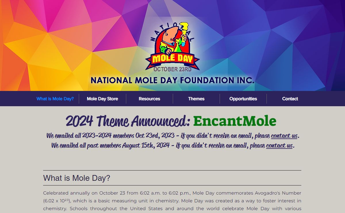 What is Mole Day? | NMDF