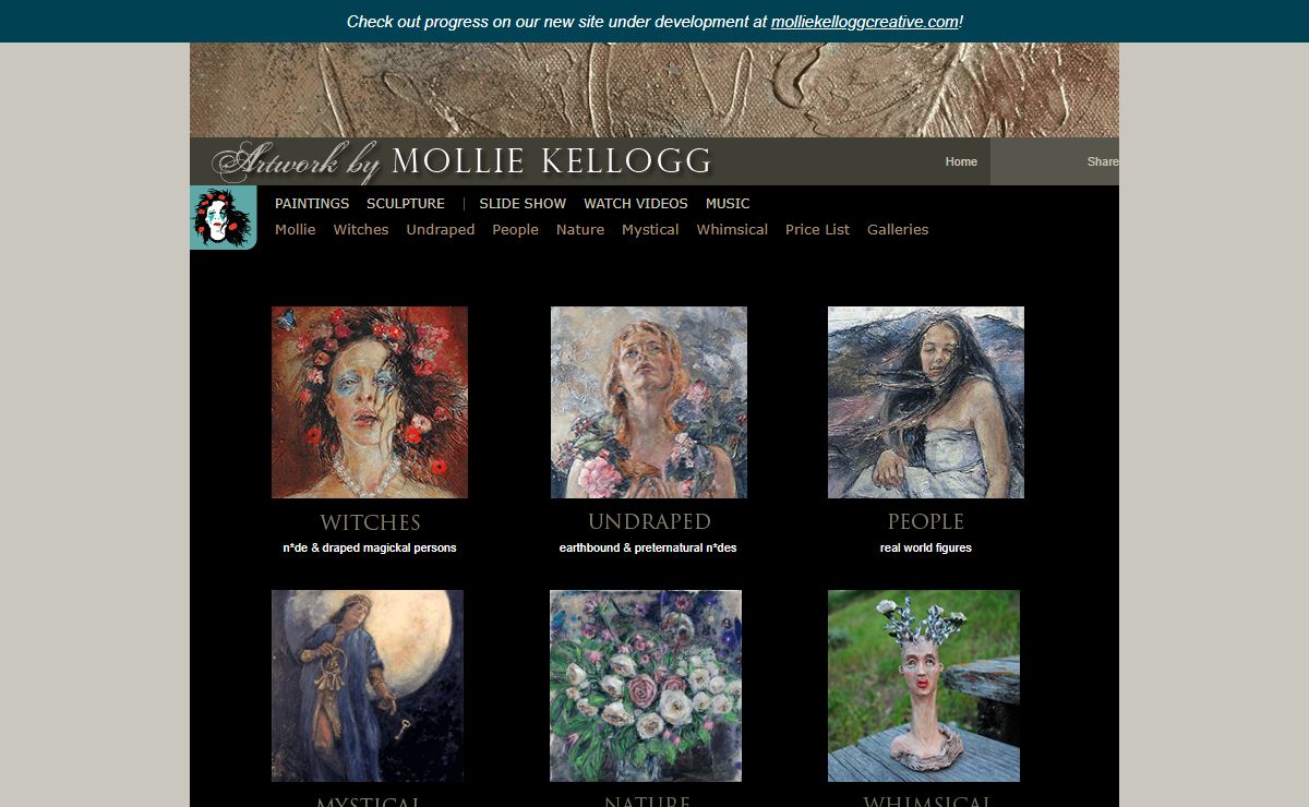 Mollie Kellogg: Magical Mystical Portraits, Figurative Paintings and Short Films