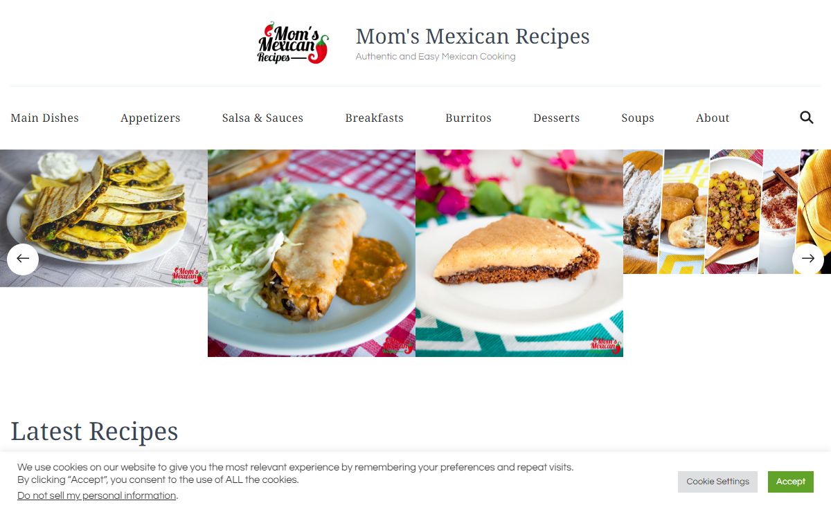 Mom's Mexican Recipes – Authentic and Easy Mexican Cooking