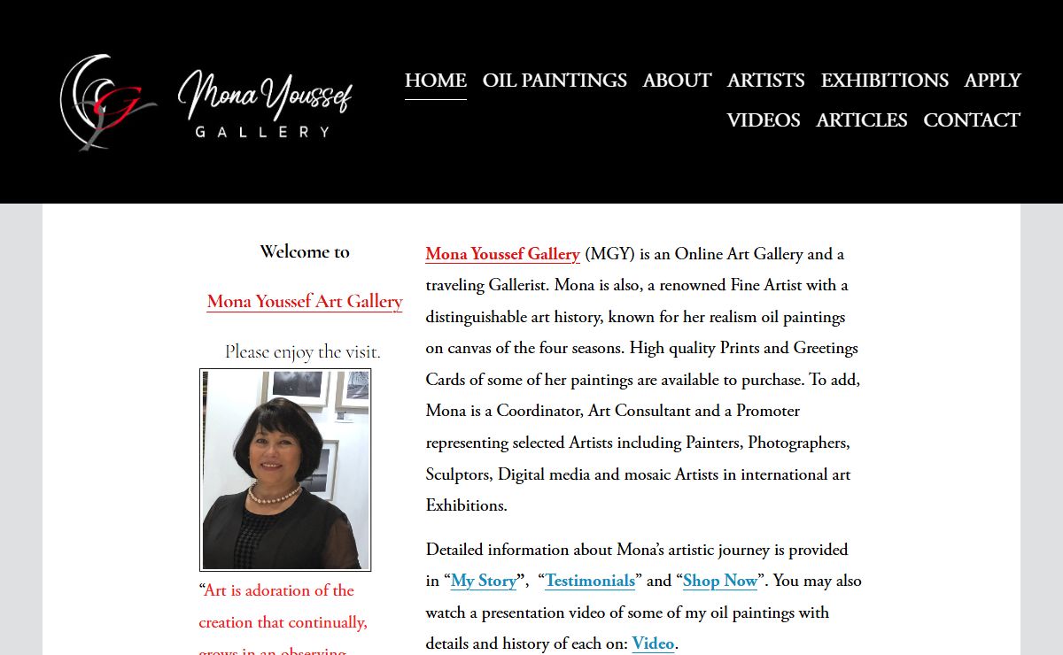 Mona Youssef Gallery-Online Art Gallery