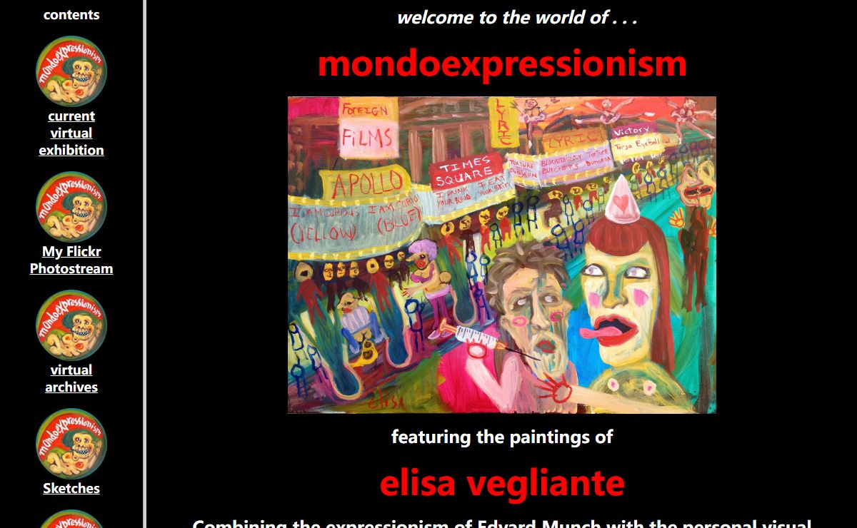 MONDOEXPRESSIONISM: Art Brut Paintings By Outsider Artist Elisa Vegliante
