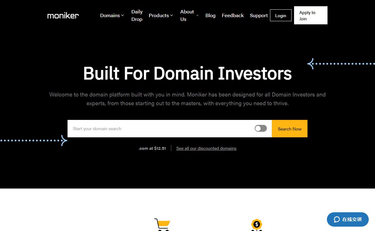 Moniker - A Domain Registrar Built for Domain Investors | Join the Club