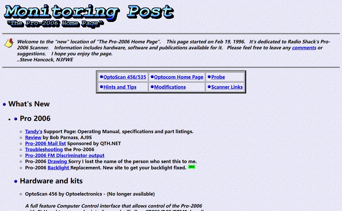 The Monitoring Post "The Pro-2006 Home Page"