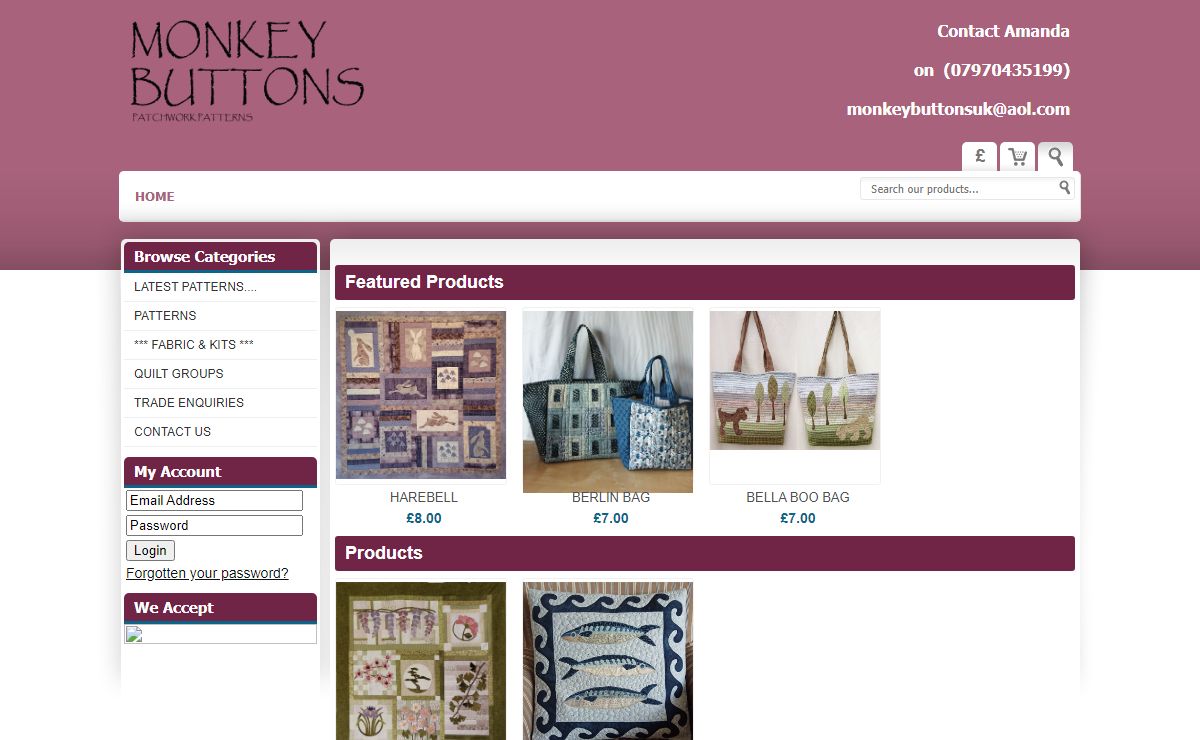 Money Buttons | Patchwork Patterns | Fabrics