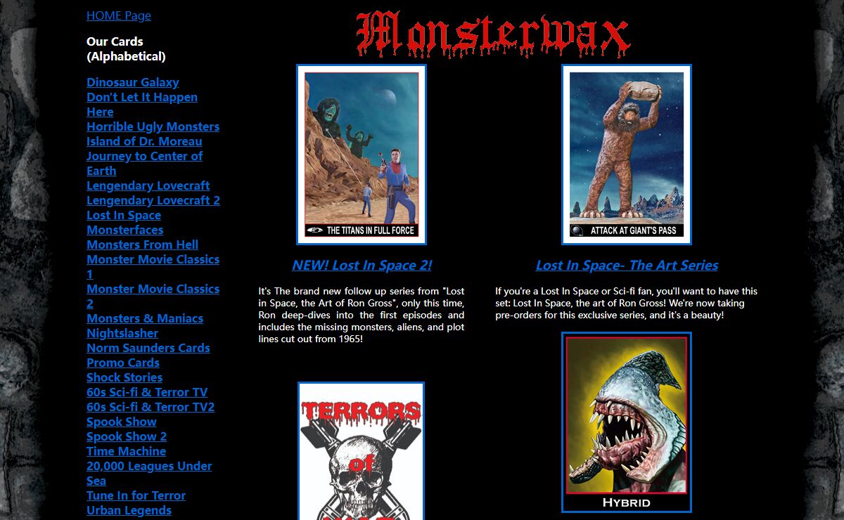 Monsterwax Trading Cards