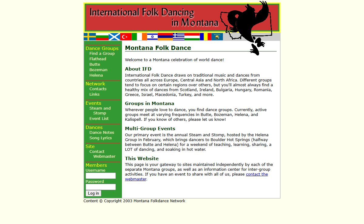 Montana International Folkdance - IFD in Bozeman, Butte, Helena, and Kalispell