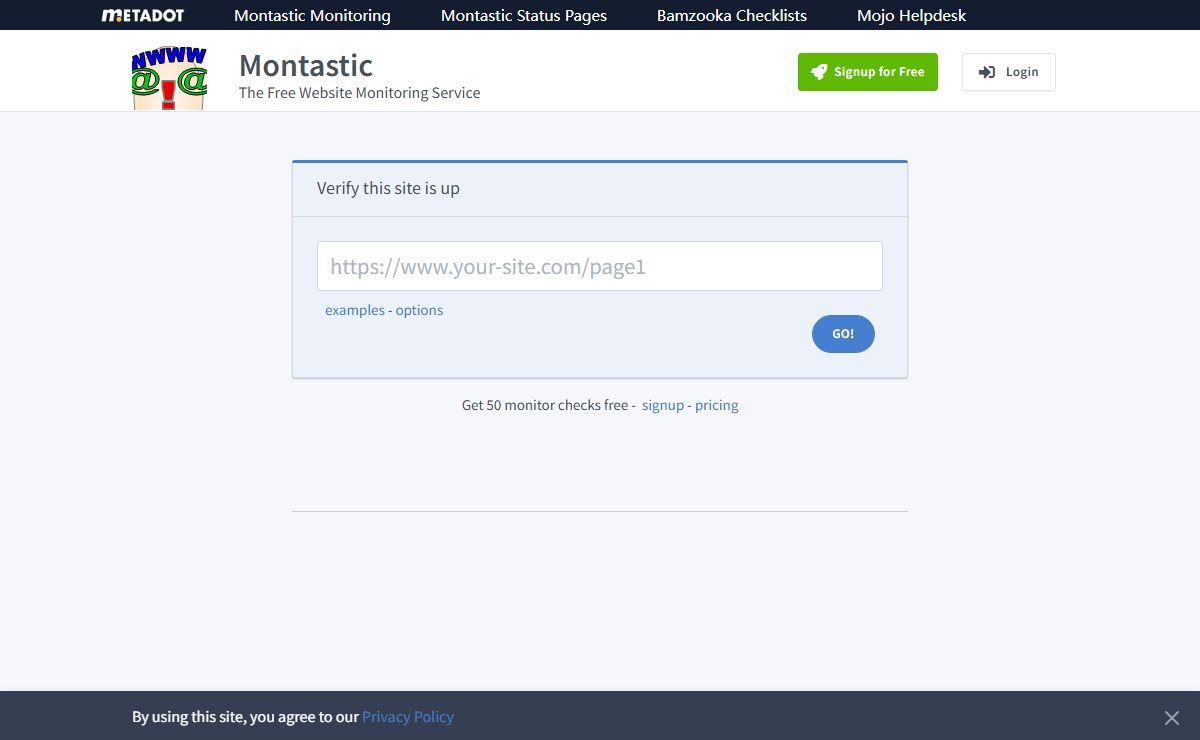 Montastic Free Website Monitoring