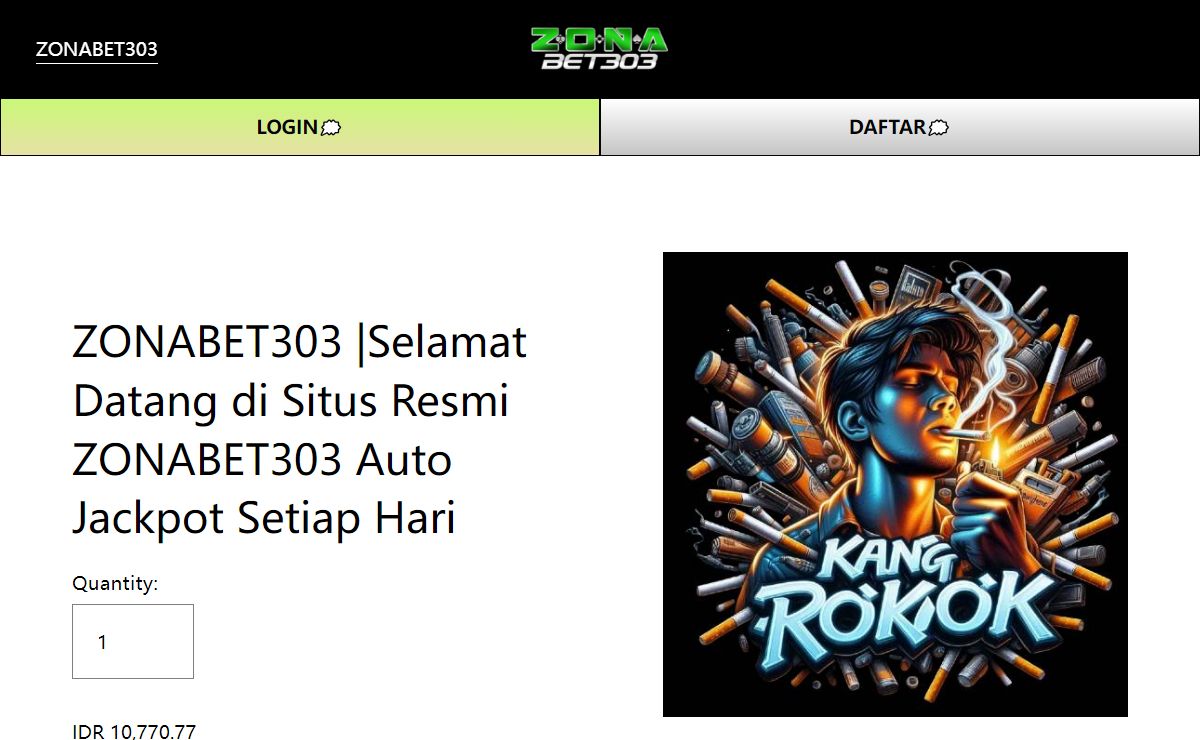 ZONABET303 |Selamat Datang di Situs Resmi ZONABET303 Auto Jackpot Setiap Hari