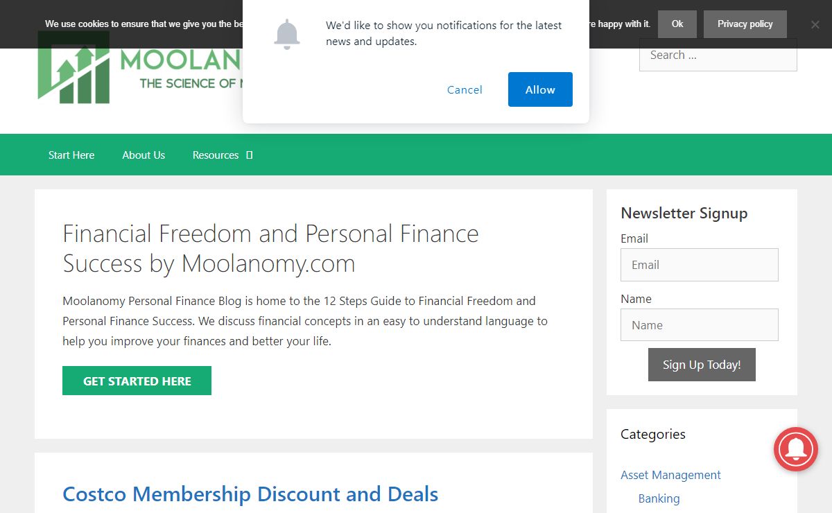 Financial Freedom and Personal Finance Success by Moolanomy.com