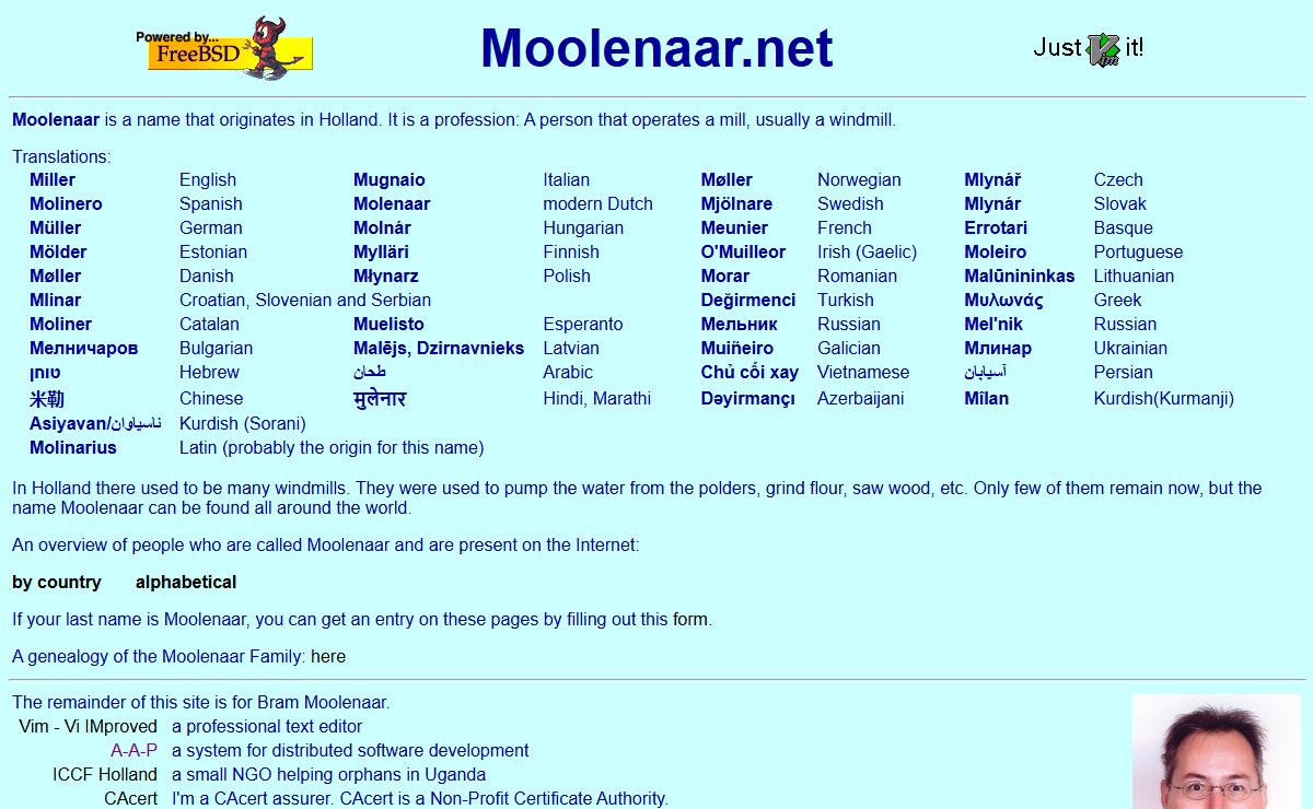 Bram Moolenaar's website - home