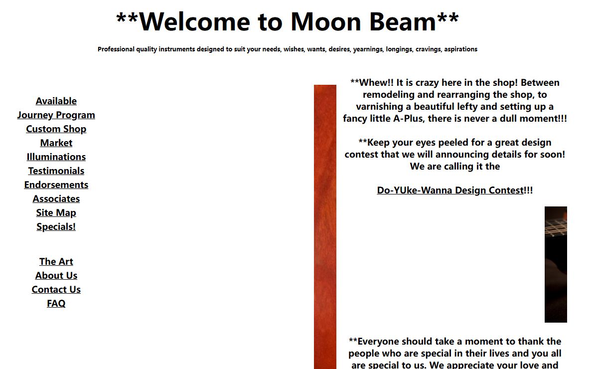Moon Beam. Instruments for a lifetime.