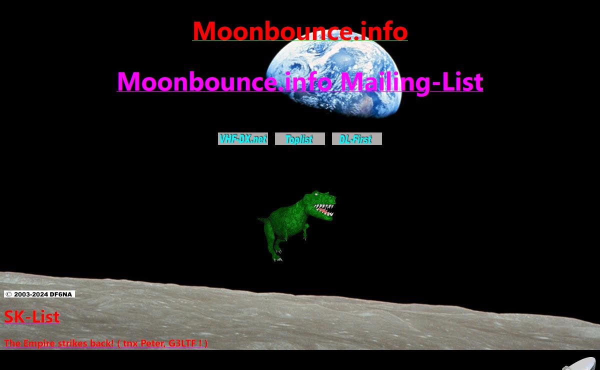 MOONBOUNCE: HamRadio, Microwave, 10GHz, 10368MHz, EME
