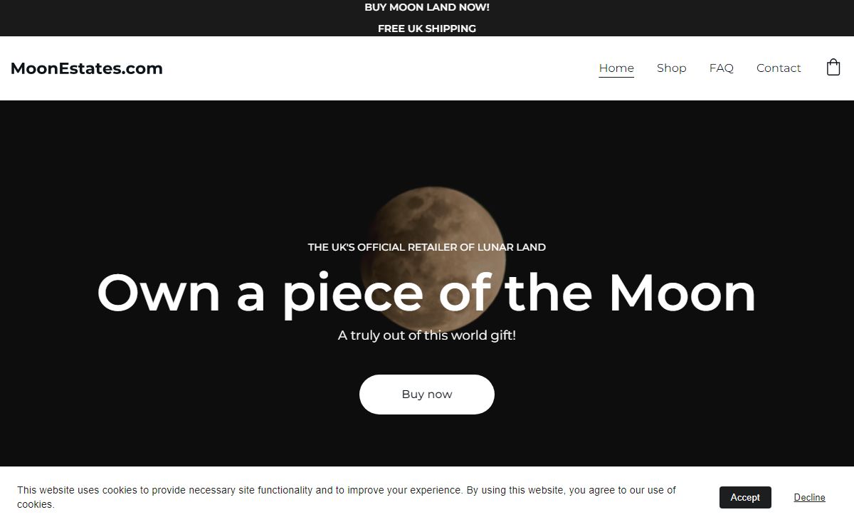 Own a Piece of the Moon with Moon Estates | MoonEstates.com